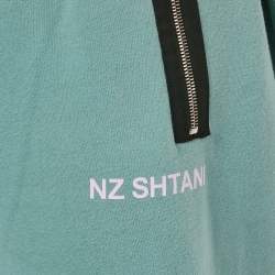 Natasha Zinko Blue Cotton Blend Jogger Sweatpants S 