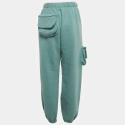 Natasha Zinko Blue Cotton Blend Jogger Sweatpants S 