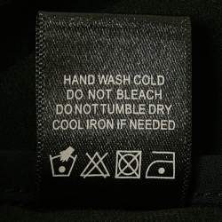 Pre Owned فستان إن بي دي أسود جورجيت مكشكش بدون أكمام سيلينا طويل صغير