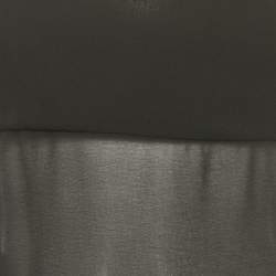 Pre Owned فستان إن بي دي أسود جورجيت مكشكش بدون أكمام سيلينا طويل صغير