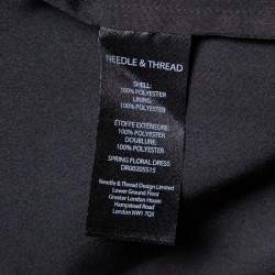 مملوكة مسبقًا Needle & Thread Black Crepe Spring Sequin Floral Mini Dress M