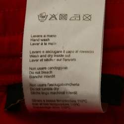 م�ملوكة مسبقًا Neil Barrett Red Jersey Super Skinny Fit Track Pants S