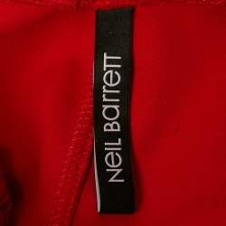 مملوكة مسبقًا Neil Barrett Red Jersey Super Skinny Fit Track Pants S