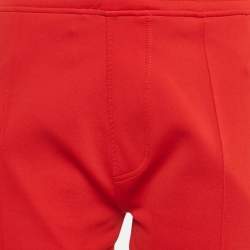 مملوكة مسبقًا Neil Barrett Red Jersey Super Skinny Fit Track Pants S
