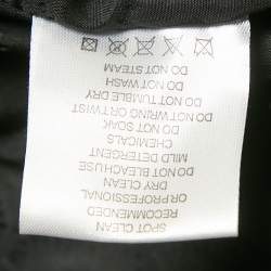 Pre Owned جاكيت نيلي ستوديو فرو ثعلب أسود مقاس متوسط - ميديوم