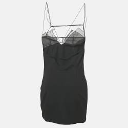 Pre Owned Nensi Dojaka Black Crepe Sleeveless Mini Dress S
