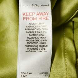 Pre Owned Never fully dressed Lime Green Sequin Dorris Skirt S