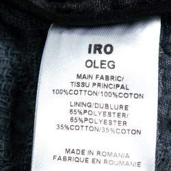 IRO Navy Blue Cotton Jacquard Oleg Jacket M
