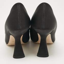 Nicholas Kirkwood Black Grosgrain Monstera Pumps Size 40