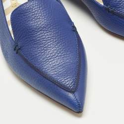 Pre Owned Nicholas Kirkwood Beya Size 40.5 Blue Leather Loafers