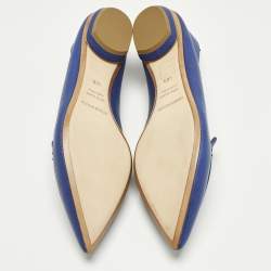 Pre Owned Nicholas Kirkwood Beya Size 40.5 Blue Leather Loafers