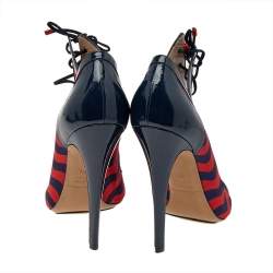Nicholas Kirkwood Multicolor Canvas And Patent Leather Cut Out Strappy Sandals Size 40.5