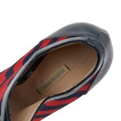 Nicholas Kirkwood Multicolor Canvas And Patent Leather Cut Out Strappy Sandals Size 40.5