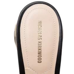 Nicholas Kirkwood Black Woven Fabric Alba Mule Sandals Size 38