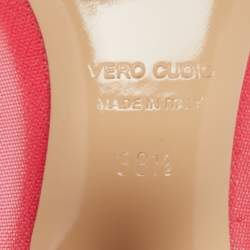 Pre Owned Nicholas Kirkwood Pink Mesh And Suede Monstera Pumps Size 38.5