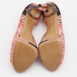 Nicholas Kirkwood Multicolor Satin Peep Toe D'orsay Platform Pumps Size 39
