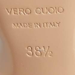 Pre Owned Nicholas Kirkwood Pink Satin Monstera Crystal Embellished Pointed Toe Mules Size 38.5