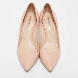 Nicholas Kirkwood Pink Leather Pointed Toe Pumps Size 36