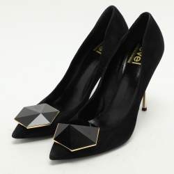 Nicholas Kirkwood Black Suede Eden Pumps Size 38