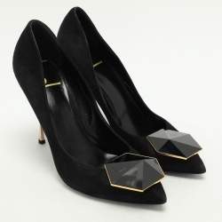 Nicholas Kirkwood Black Suede Eden Pumps Size 38