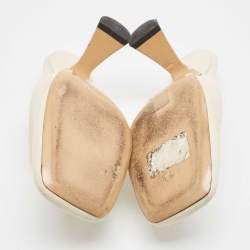 Nicholas Kirkwood Cream Leather Sandals Size 40