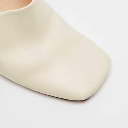 Nicholas Kirkwood Cream Leather Sandals Size 40