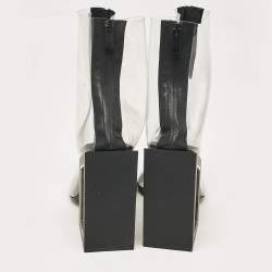 Nicholas Kirkwood Black Rubber and PVC Void Boots Size 39