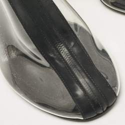 Nicholas Kirkwood Black Rubber and PVC Void Boots Size 39