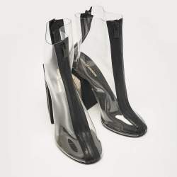 Nicholas Kirkwood Black Rubber and PVC Void Boots Size 39