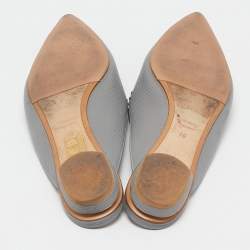 Nicholas Kirkwood Grey Leather Beya Mules Size 40