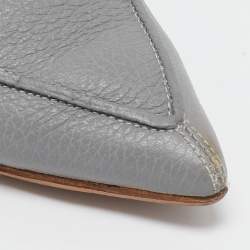 Nicholas Kirkwood Grey Leather Beya Mules Size 40
