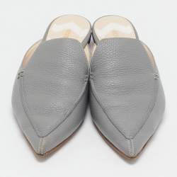 Nicholas Kirkwood Grey Leather Beya Mules Size 40