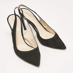 Pre Owned Nicholas Kirkwood Black Suede Mia Slingback Pumps Size 39