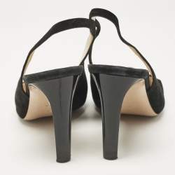 Pre Owned Nicholas Kirkwood Black Suede Mia Slingback Pumps Size 39