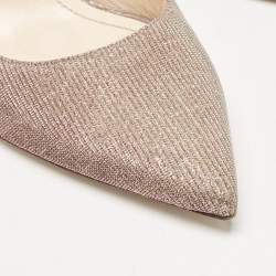 Nicholas Kirkwood Gold Rose Lurex Fabric Pearl Embellished Pumps Size 41