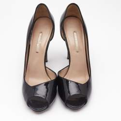 Nicholas Kirkwood Black Patent Leather D'orsay Pumps Size 39