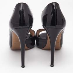 Nicholas Kirkwood Black Patent Leather D'orsay Pumps Size 39