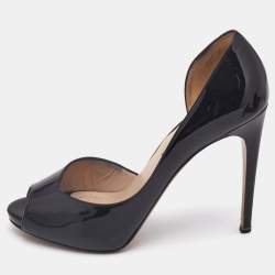 Nicholas Kirkwood Black Patent Leather D'orsay Pumps Size 39