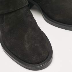 Nicholas Kirkwood Black Suede Casati Pearl Ankle Length Boots Size 37