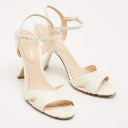 Pre Owned Nicholas Kirkwood Croc Embossed Leather Lexi Sandals Size 40