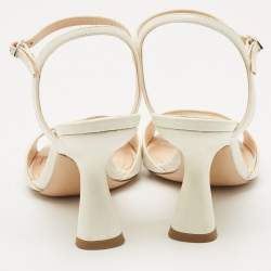 Pre Owned Nicholas Kirkwood Croc Embossed Leather Lexi Sandals Size 40