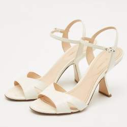 Pre Owned Nicholas Kirkwood Croc Embossed Leather Lexi Sandals Size 40