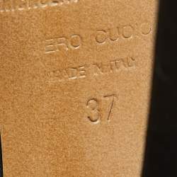 Pre Owned Nicholas Kirkwood Black Satin Faux Pearl Casati Platform Pumps Size 37