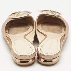 Pre Owned Nicholas Kirkwood Beige Satin Eden Mules Size 39
