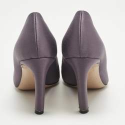 Pre Owned Nicholas Kirkwood Purple Satin Eden Embellished Pumps Size 37