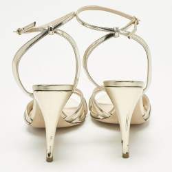 مملوكة مسبقًا صندل نيكولاس كيركوود بينيلوب لؤلؤ مقاس 38.5 جلد ذهبي سير كاحل