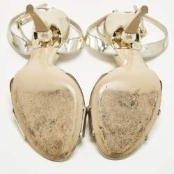 مملوكة مسبقًا صندل نيكولاس كيركوود بينيلوب لؤلؤ مقاس 38.5 جلد ذهبي سير كاحل