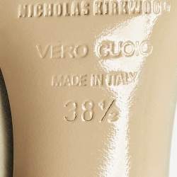 مملوكة مسبقًا صندل نيكولاس كيركوود بينيلوب لؤلؤ مقاس 38.5 جلد ذهبي سير كاحل