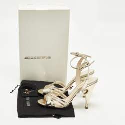 مملوكة مسبقًا صندل نيكولاس كيركوود بينيلوب لؤلؤ مقاس 38.5 جلد ذهبي سير كاحل