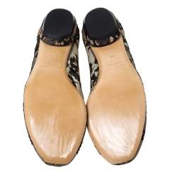 Nicholas Kirkwood Black Lace Casati Ballet Flats Size 36